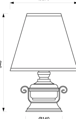 Tischlampen|Schlafzimmer Lampen*Laura Suardi Kleine Tischlampe Creme Messing rund 34cm Maritim