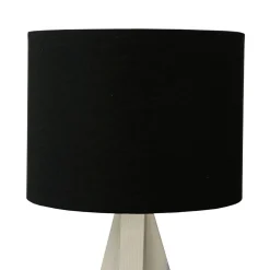 Trio Reality Kleine Tischlampe Holz Stoff H:31cm Ø17cm modern< Schlafzimmer Lampen|Lampen Aus Aller Welt