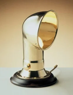 Tischlampen|Jugendstil Lampen*Laura Suardi Kleine Tischlampe Messing Maritim H:24,5cm Periskop