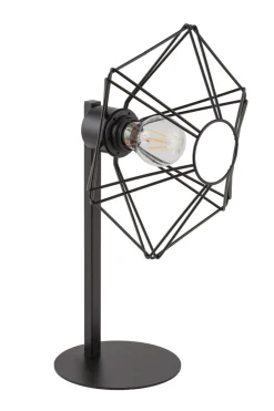 Sigma Kleine Tischlampe Schwarz Draht Metall Lesen H:44 cm< Tischlampen|Vintage Lampen