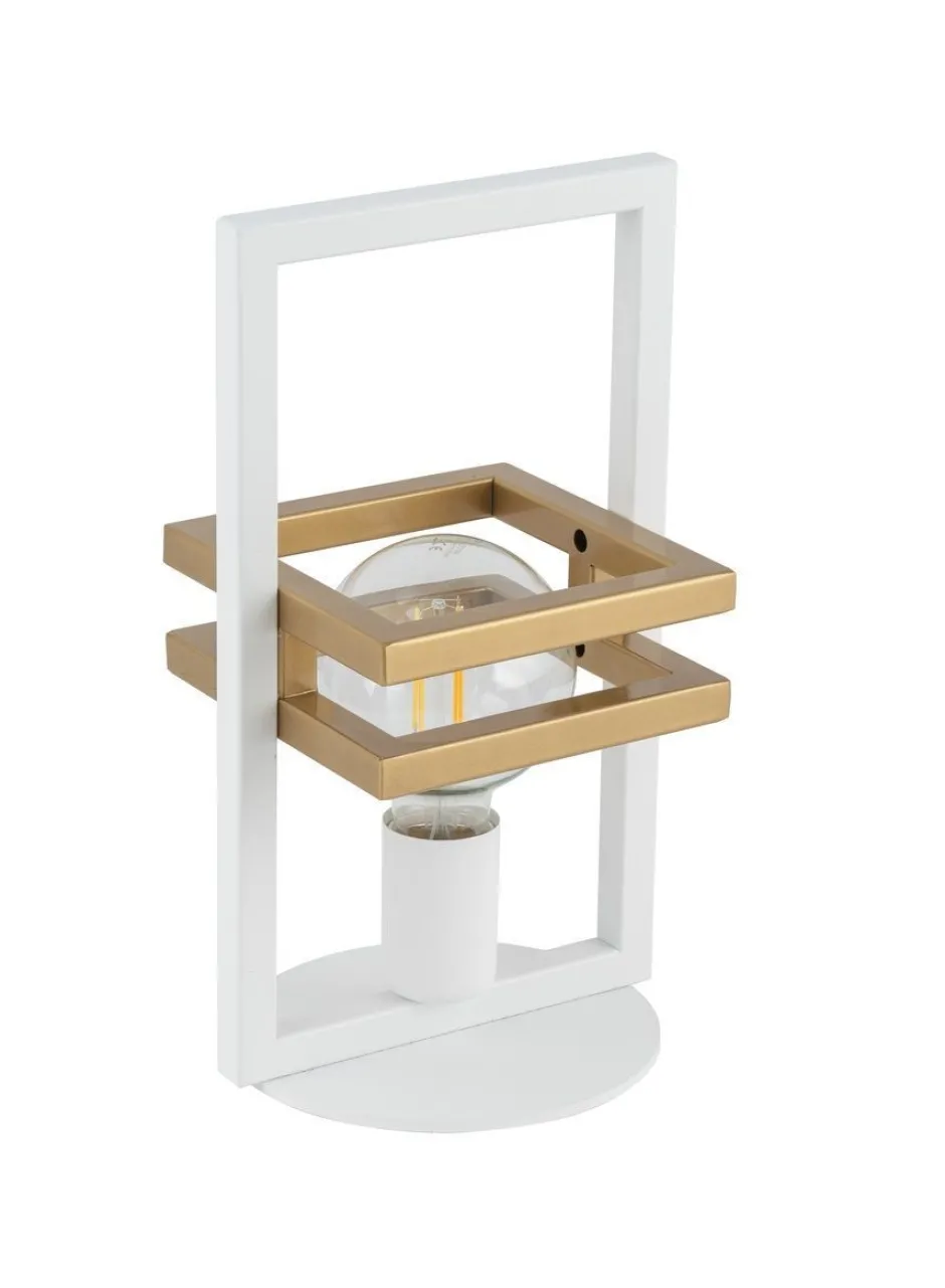 Sigma Kleine Tischleuchte Weiß Metall Lesen E27 32 cm niedrig< Moderne Lampen|Designerlampen