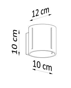 Sollux Kleine Wandleuchte Schwarz 10 cm Up Down Metall G9< Wandleuchten|Flurlampen