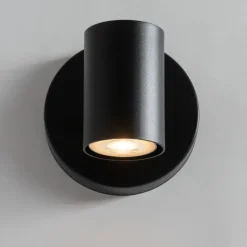 Sigma Kleine Wandleuchte Schwarz Metall B:10 cm E27 Modern< Wandleuchten|Küchenlampen