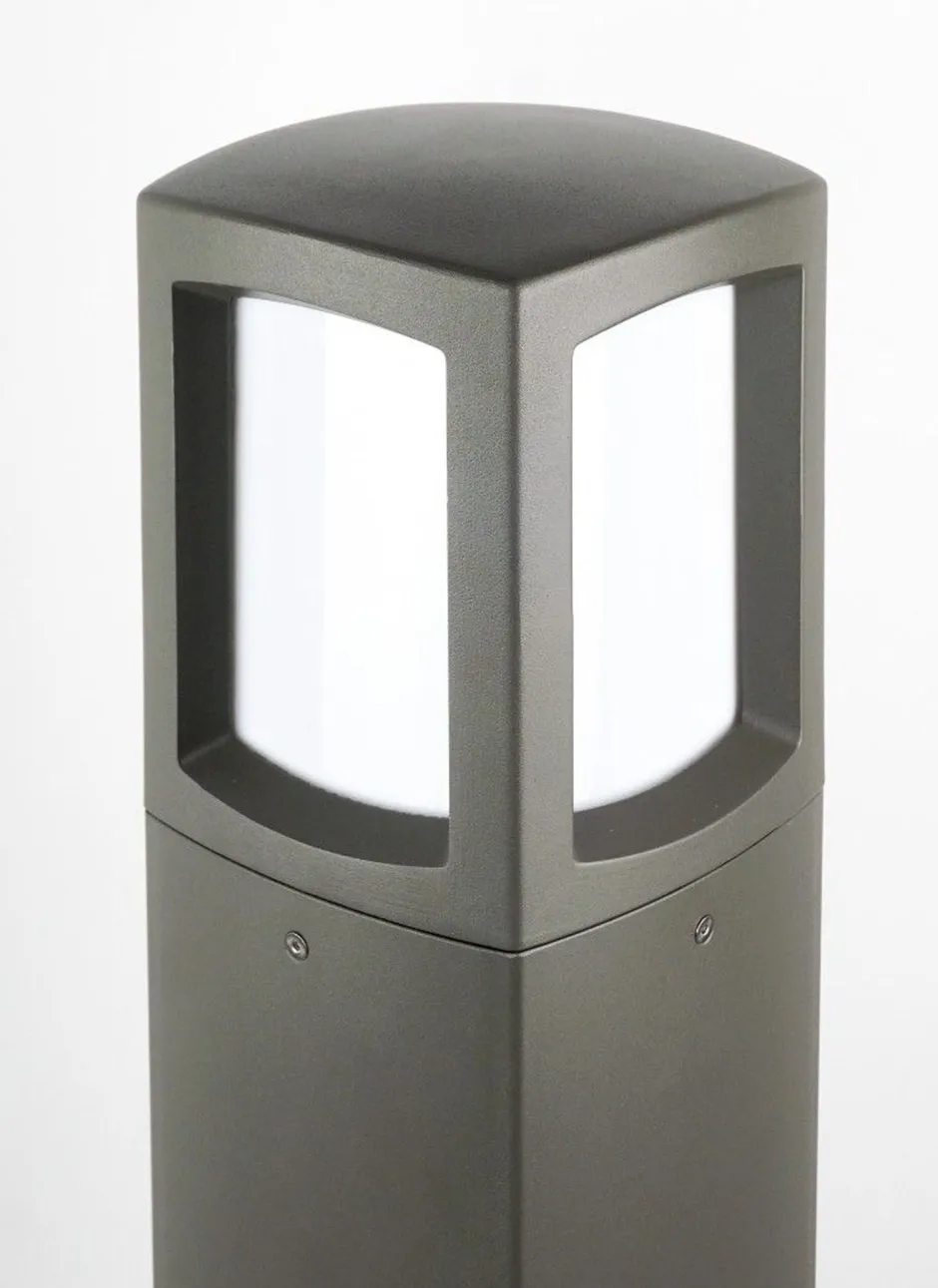 Metall Lampen|Wegeleuchten*SU-MA Kleine Wegeleuchte Dunkelgrau Aluminium E27 IP65 100 cm