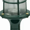 Lido Kleine Wegeleuchte Messing Glas 28 cm hoch IP54 Grün Maritim< Gartenlaternen|Messinglampen