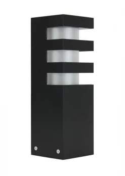 SU-MA Kleine Wegeleuchte Schwarz 25cm eckig wetterfest< Metall Lampen|Wegeleuchten