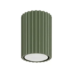 Flurlampen|Wohnzimmerlampen*Sollux Kleiner Aufbauspot GU10 Ø 6,5 cm H: 10 cm Aufputz Grün Modern