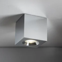 Spots|Badezimmer Lampe*Nowodvorski Kleiner Deckenspot Aluminium Glas IP44 B:8,5 cm Chrom