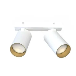 Nowodvorski Kleiner Deckenstrahler Weiß Gold L:17-31cm elegant< Wohnzimmerlampen|Moderne Lampen