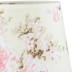 Lampenschirme*Duolla Kleiner Lampenschirm Tischlampe Stoff Blumen E14