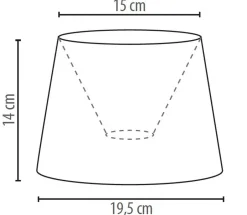 Lampenschirme*Duolla Kleiner Lampenschirm Tischlampe Stoff Blumen E14