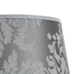 Duolla Kleiner Lampenschirm Tischleuchte Stoff Silber< Lampenschirme