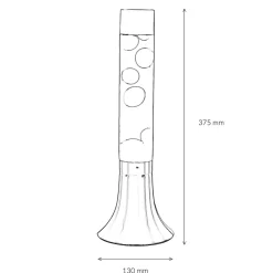 Easylight Knallige Lavalampe YVONNE Rot Lila Weiß H:38cm< Retro Lampen|Lavalampen