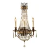 Wandleuchten|Esszimmer Lampen*Elstead Kristall Wandleuchte Barock Design 58cm hoch NOBLES