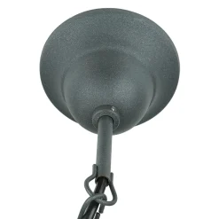 Hängelampen|Esszimmer Lampen*Lamkur Kronleuchter ABUELA Stoff 5-flmg Landhaus Esstisch