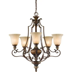 Elstead Kronleuchter ANABELL 5 Bronze 5-flmg kürzbar Lampe< Hängelampen|Esszimmer Lampen