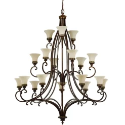 Rustikale Lampen|Designerlampen*Elstead Kronleuchter ANABELL 1 Ø137cm 18-armig Landhaus