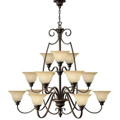 Rustikale Lampen|Designerlampen*Elstead Kronleuchter ANABELL Ø1,2m rustikales Design groß