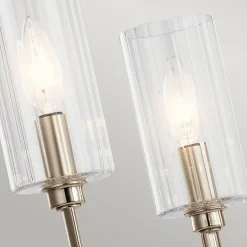 Elstead Kronleuchter Art Déco Metall Glas B: 68,6 cm H: max. 169,8 cm< Hängelampen|Jugendstil Lampen