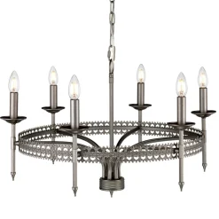 Elstead Kronleuchter aus Metall in Eisen Rustikal Ø72cm< Rustikale Lampen|Designerlampen