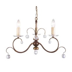 Elstead Kronleuchter CANDELA 11 Bronze verstellbar Lampe< Designerlampen|Kristalllampen