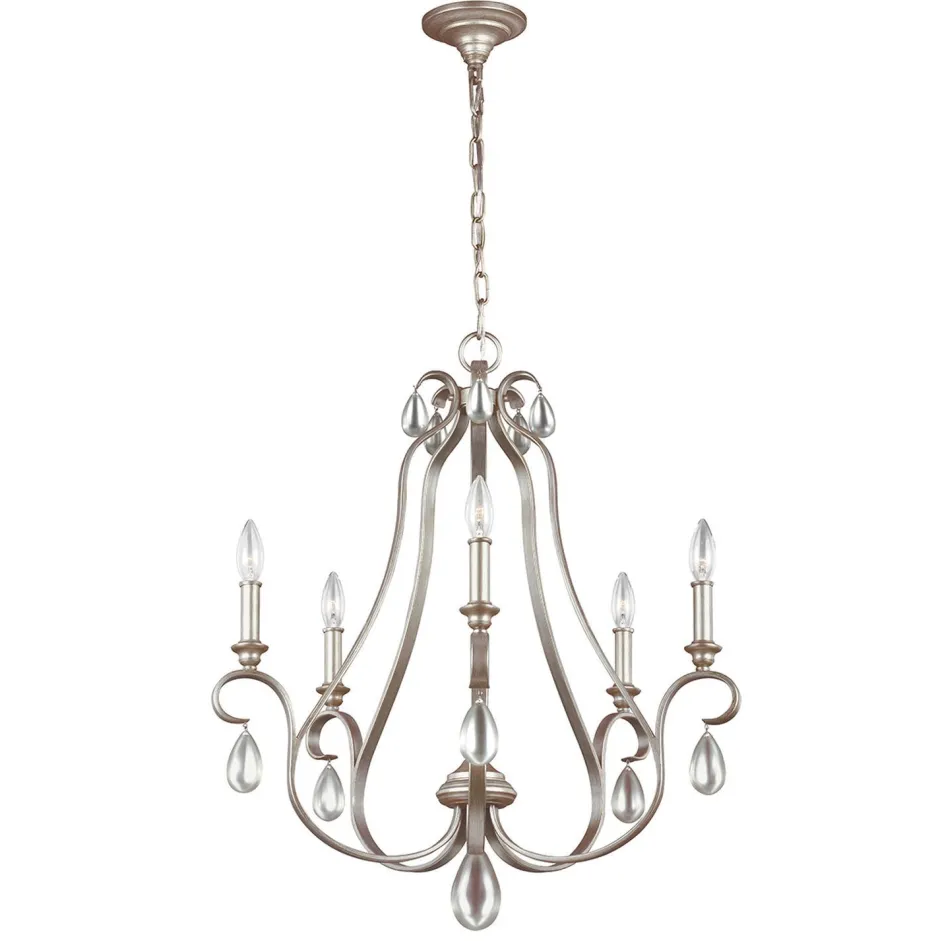 Hängelampen|Esszimmer Lampen*Elstead Kronleuchter CANDELA 5 kürzbar 5xE14 Wohnzimmer