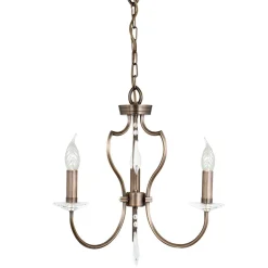 Designerlampen|Messinglampen*Elstead Kronleuchter CANDELA 12 Messing in Bronze Lampe