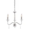 Elstead Kronleuchter CANDELA 6 Nickel 3-flmg kürzbar Lampe< Hängelampen|Designerlampen