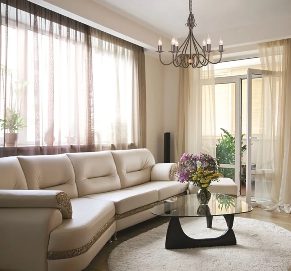 Rustikale Lampen|Designerlampen*Elstead Kronleuchter CANDELA 15 Rostbraun Ø65cm Lampe