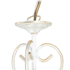 Hängelampen|Esszimmer Lampen*Jupiter Kronleuchter GANARA in Shabby Gold Barock Motiv