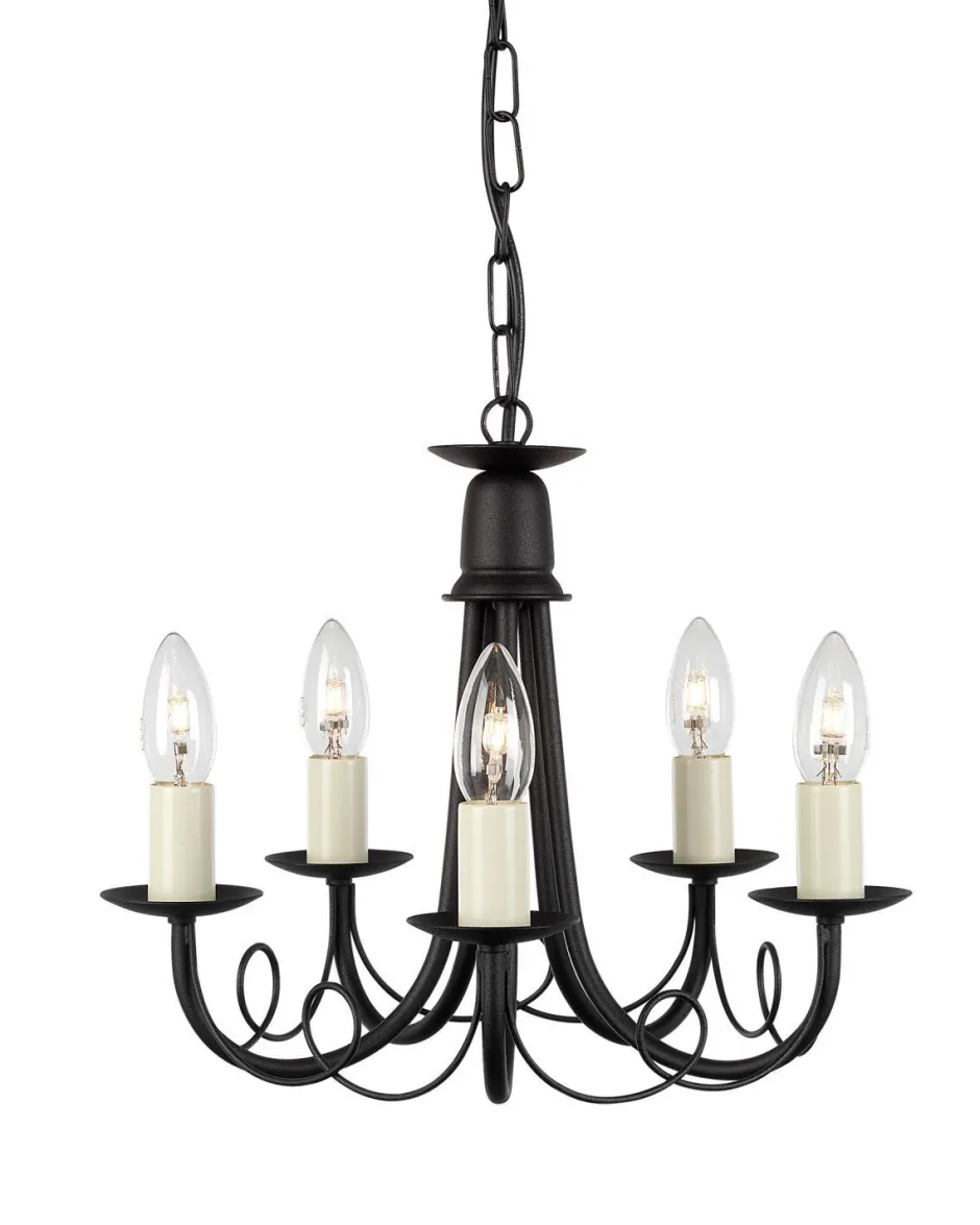 Elstead Kronleuchter GOTICA 5 Gold 5xE14 verstellbar Lampe< Hängelampen|Esszimmer Lampen