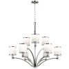 Elstead Kronleuchter ILVY Chrom Weiß Ø64cm Pendellampe< Hängelampen|Esszimmer Lampen