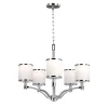 Hängelampen|Esszimmer Lampen*Elstead Kronleuchter ILVY Chrom 5xE27 Ø64cm Pendellampe