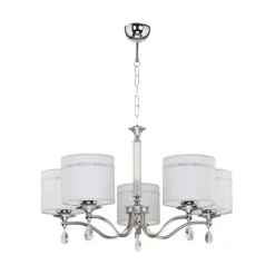 Jupiter Kronleuchter in Grau Chrom UMNU Esszimmer Leuchte< Moderne Lampen|Stofflampen