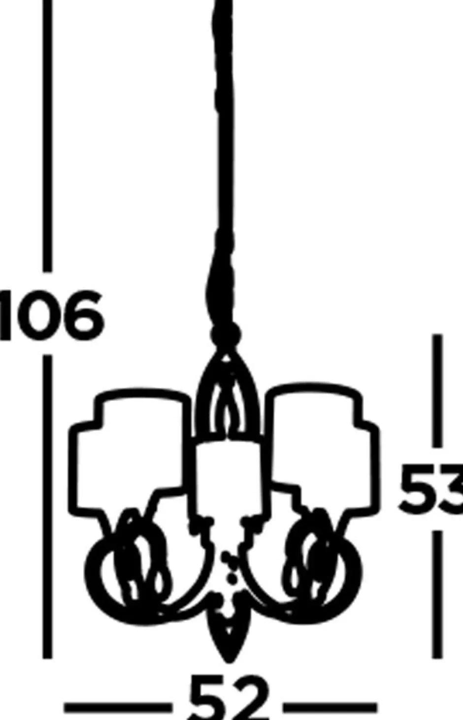 Wohnzimmerlampen|Glaslampen*Searchlight Kronleuchter in Messing Antik Natur 5-flammig E14 Ø 52 cm