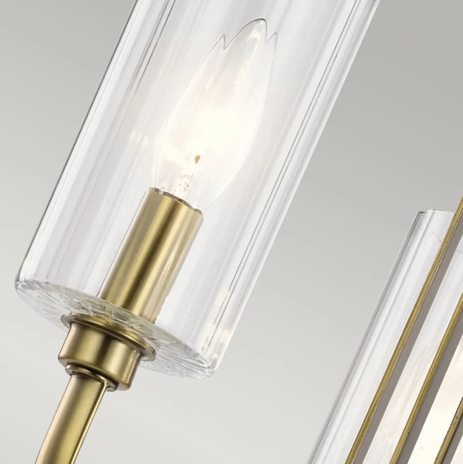 Hängelampen|Jugendstil Lampen*Elstead Kronleuchter Jugendstil 45,9 cm breit 3-flammig E14 in Messing