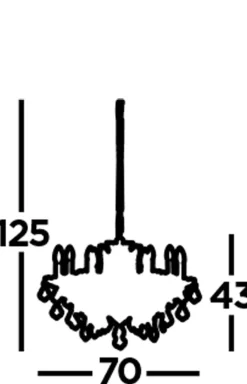 Searchlight Kronleuchter Kristall Ø 70 cm in Messing Antik 8x E14< Wohnzimmerlampen|Esszimmer Lampen