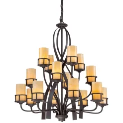 Elstead Kronleuchter LAPIDE 16-flmg kürzbar Rustikal Lampe< Rustikale Lampen|Designerlampen