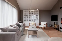 By Rydéns Kronleuchter LED B: 80 cm 3 Ringe Holz 2700 K warmweiß< Hängelampen|Led Lampen