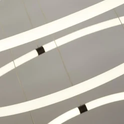 Searchlight Kronleuchter LED Schwarz Weiß 3000 K 7195 lm Ø 79 cm< Hängelampen|Led Lampen