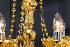 Hängelampen|Kronleuchter*Invicta Interior Kronleuchter Metall Acryl L:80 cm E14 Kerzen Klassisch