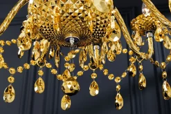 Hängelampen|Kronleuchter*Invicta Interior Kronleuchter Metall Acryl L:80 cm E14 Kerzen Klassisch