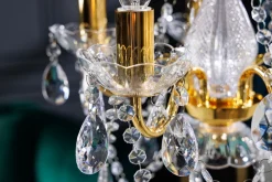 Invicta Interior Kronleuchter Metall Acryl Kerzen 5-flammig E14< Hängelampen|Kronleuchter