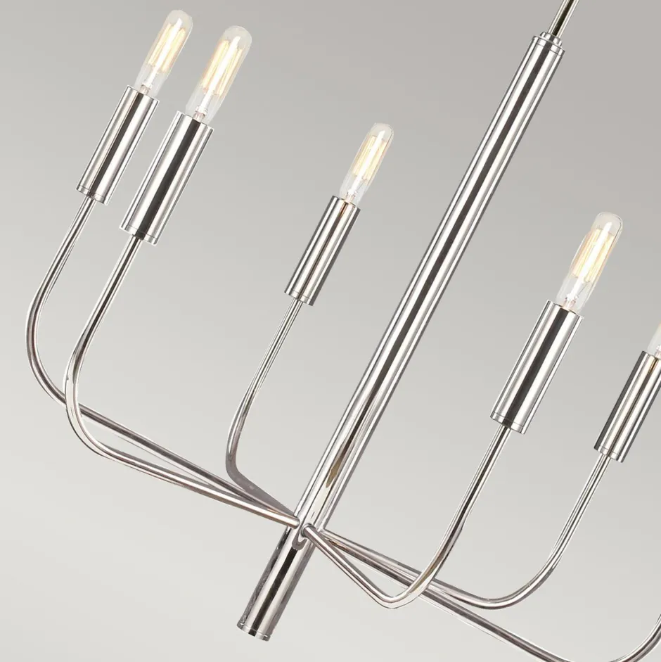 Elstead Kronleuchter Metall E14 61 cm breit höhenverstellbar< Wohnzimmerlampen|Esszimmer Lampen