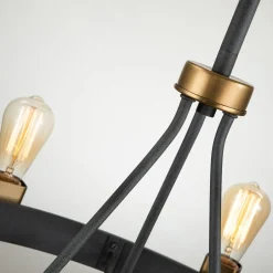 Elstead Kronleuchter Metall E27 D: 82,9 cm H: max. 122,5 cm< Hängelampen|Schlafzimmer Lampen