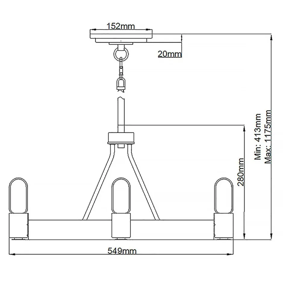 Hängelampen|Schlafzimmer Lampen*Elstead Kronleuchter Metall E27 rund Ø 54,9 cm in Zink Messing antik
