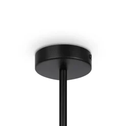 Deckenleuchten|Esszimmer Lampen*Maytoni Kronleuchter Metall Glas E14 90,6 cm breit Schwarz Weiß