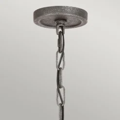 Wohnzimmerlampen|Esszimmer Lampen*Elstead Kronleuchter Metall Glas E27 Ø 82,9 cm groß Rustikal