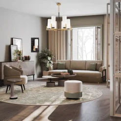 Maytoni Kronleuchter Metall Glas B: 67 cm E27 Modern KAYA< Deckenleuchten|Esszimmer Lampen