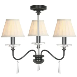 Elstead Kronleuchter Metall Glas Klassisch in Bronze antik< Hängelampen|Kristalllampen